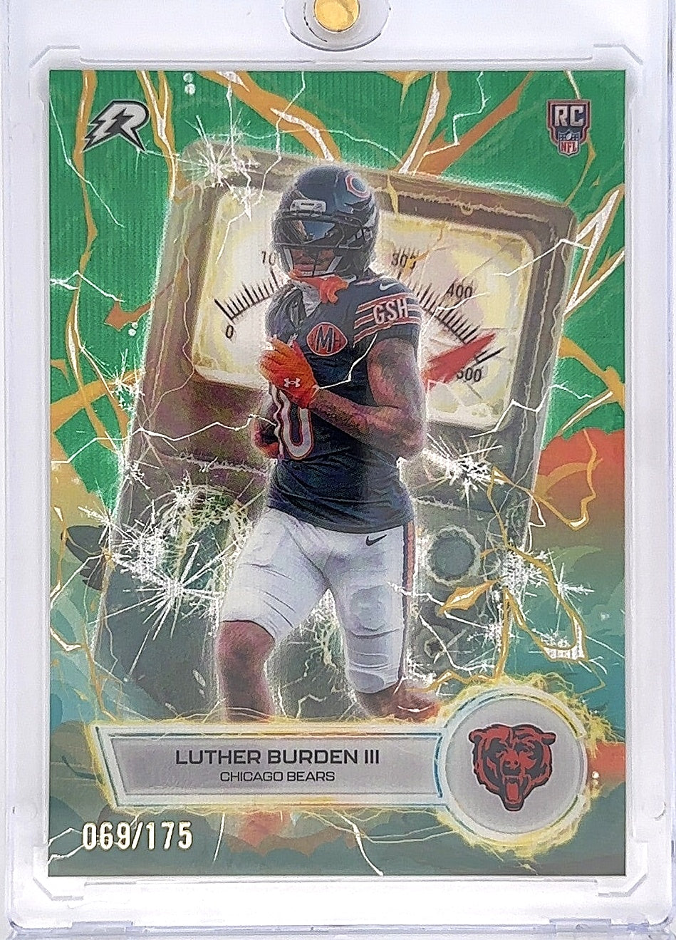 2026 Topps Resurgence Luther Burden #VT-11 Voltaic Green Wave 069/175 RC — front