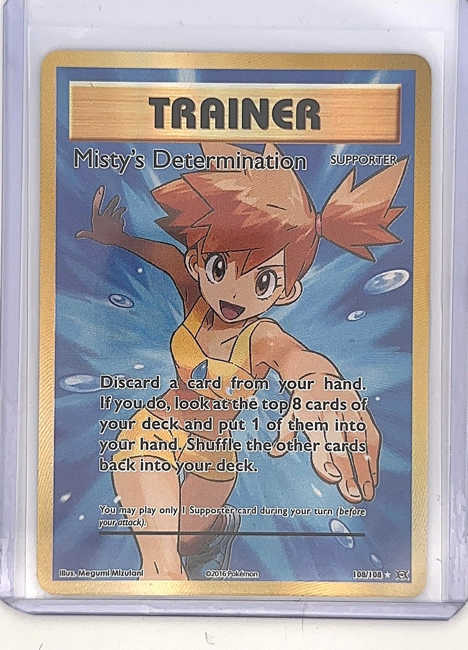 Misty's Determination (Full Art) #108/108 — front