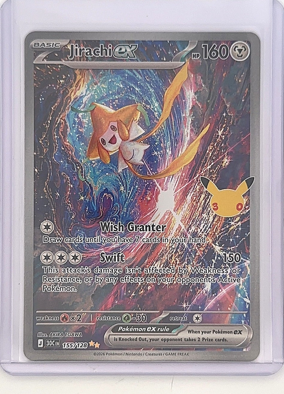 Jirachi ex - 155/128 #155/128 — front
