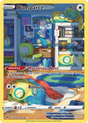 Dunsparce #GG23/GG70 — stock