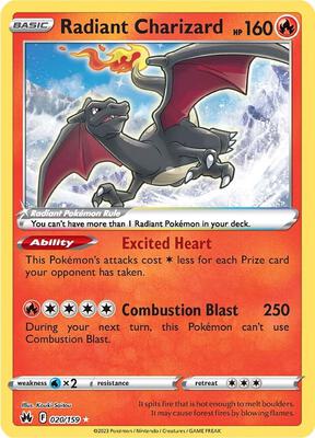 Radiant Charizard #020/159 — stock