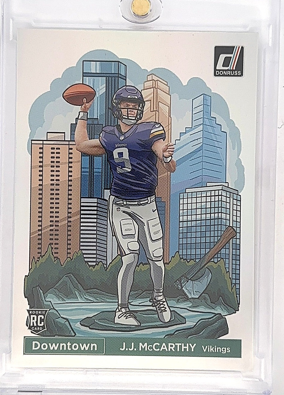 2024 Panini Donruss Downtown J.J. McCarthy #11 — front
