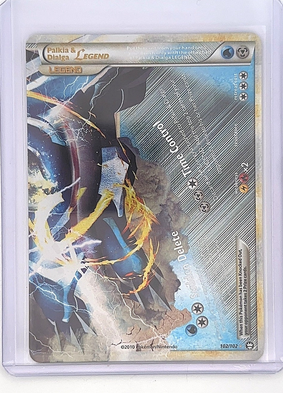 Palkia & Dialga Legend (Bottom) #102/102 — front