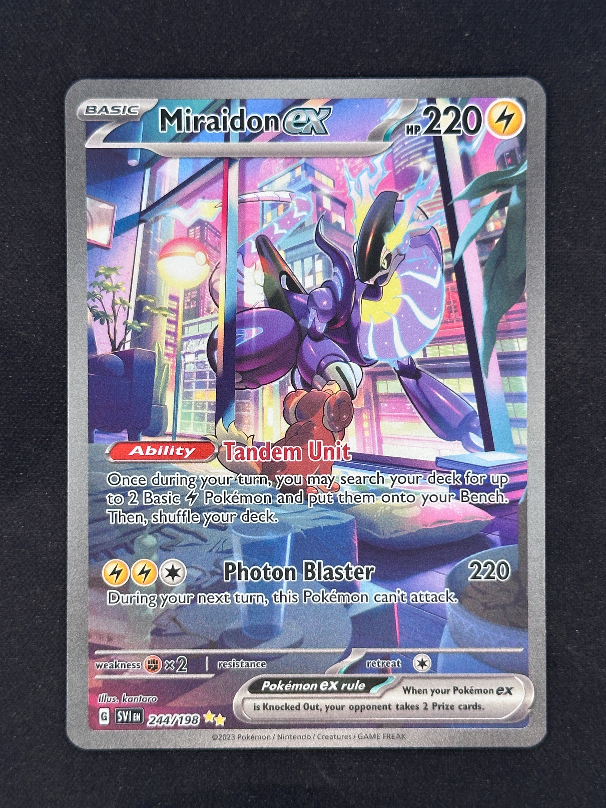 Miraidon ex - 244/198 SV01: Scarlet & Violet Base Set #244/198 — front