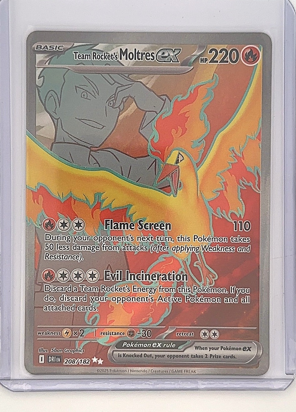 Team Rocket's Moltres ex - 208/182 #208/182 — front