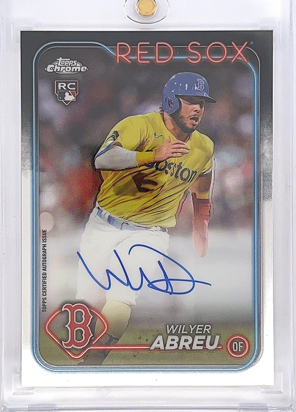 2024 Topps Chrome Rookie Autograph Wilyer Abreu #RA-WA — front