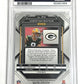 2022 Panini Prizm Christian Watson [Autograph Silver] #314 PSA 9 — back