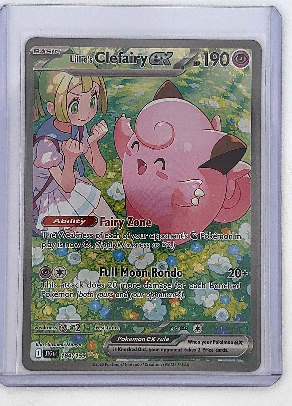 Lillie's Clefairy ex - 184/159 #184/159 — front