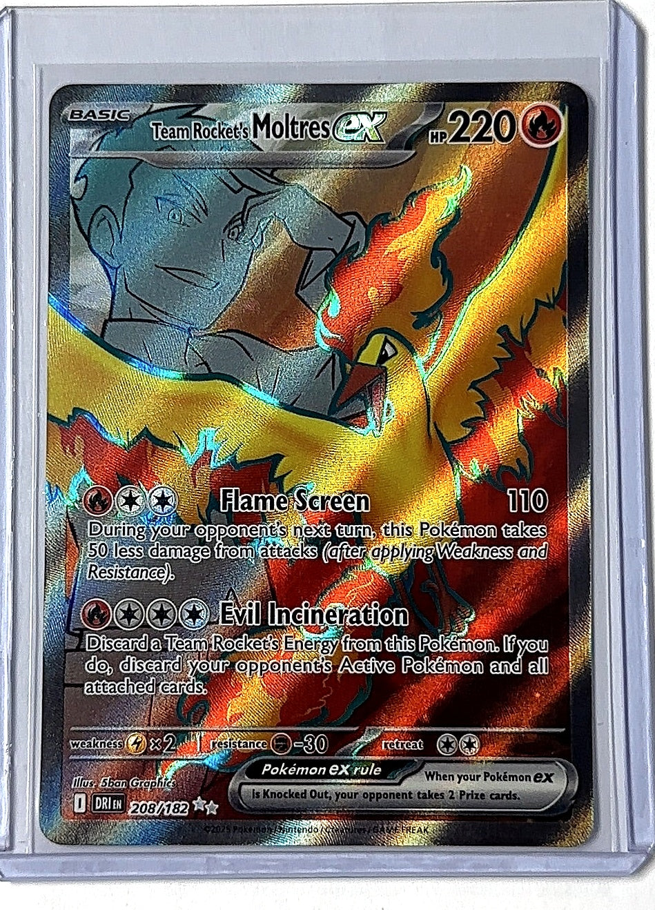 Team Rocket's Moltres ex - 208/182 #208/182 — front