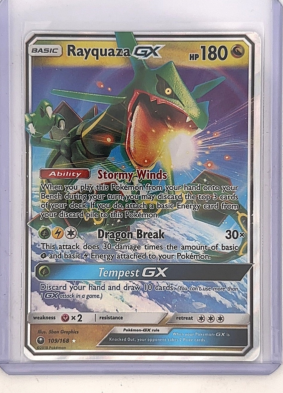 Rayquaza GX #109/168 — front