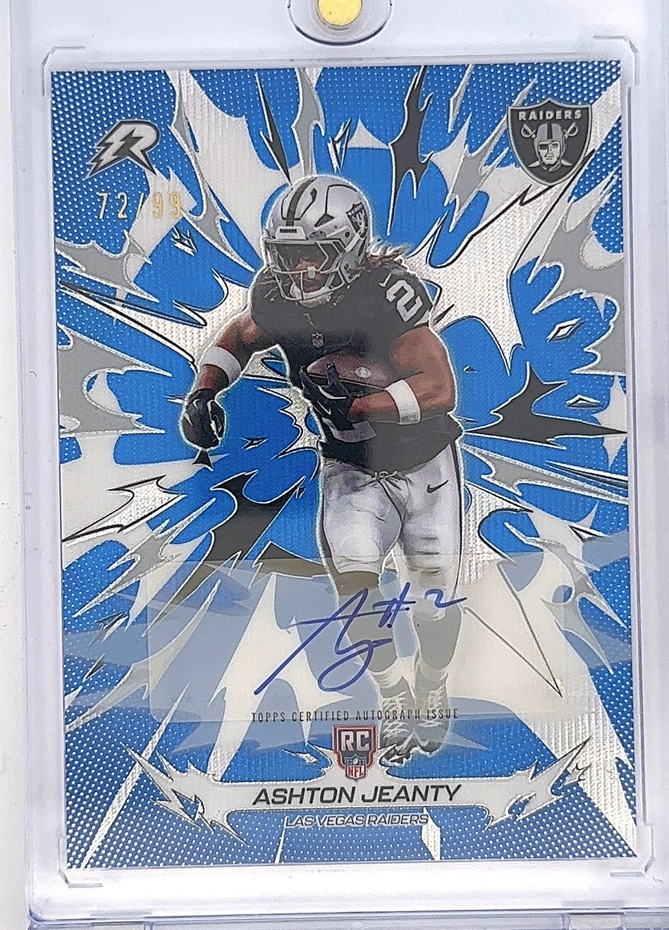 Ashton Jeanty #149 72/99 Autograph Issue — front