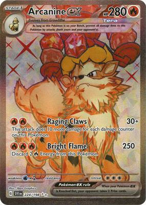Arcanine ex - 224/198 #224/198 — stock