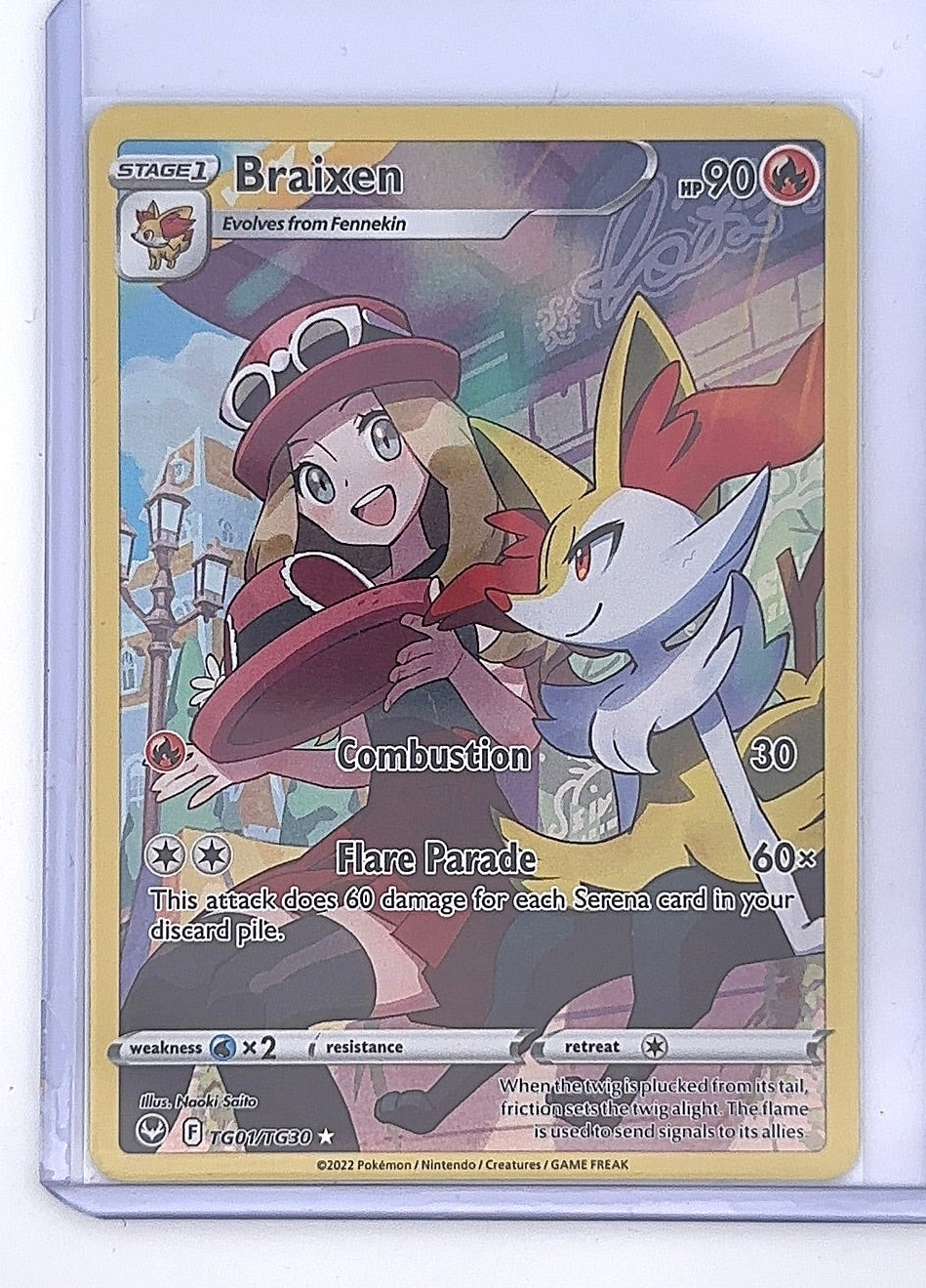 Braixen #TG01/TG30 — front