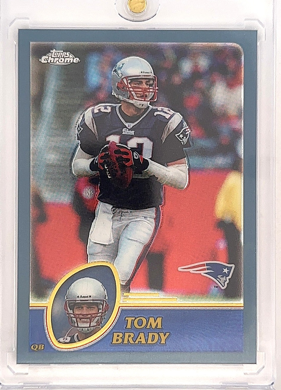 2003 Topps Chrome Tom Brady #124 — front