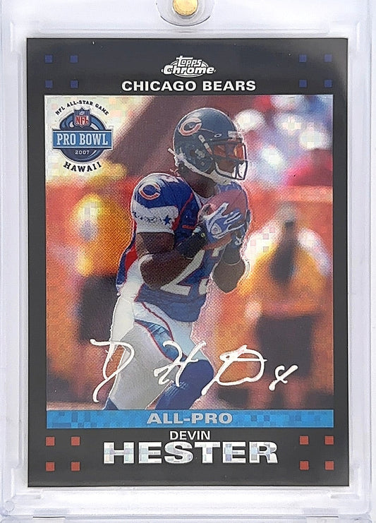 2007 Topps Chrome Devin Hester [Xfractor] #TC49 — front