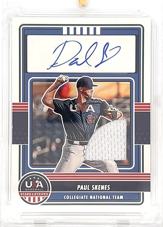 2023 Panini Stars & Stripes USA Collegiate National Team Signatures Paul Skenes #CNTS-PS — front