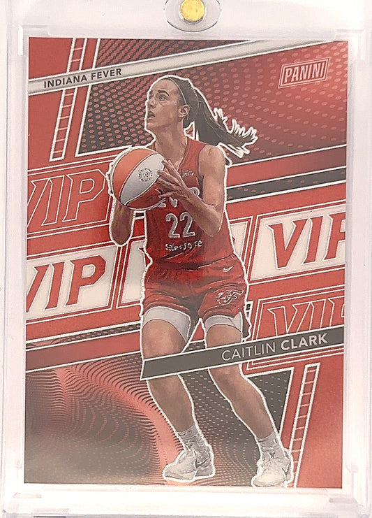2024 Panini National Convention VIP Caitlin Clark [Red Sparkle] #1 — front