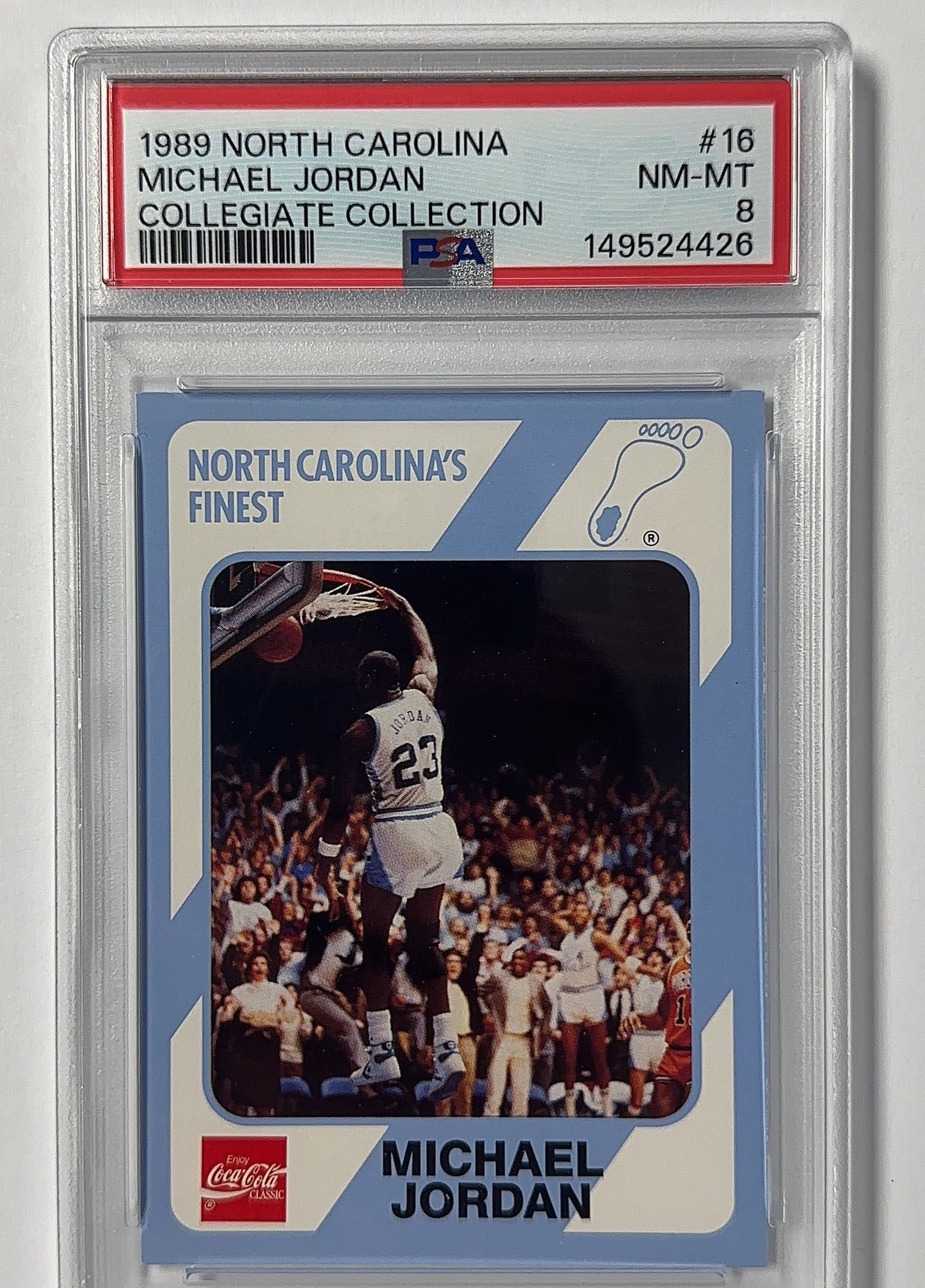 Michael Jordan - PSA 8 North Carolina Collegiate Collection — front