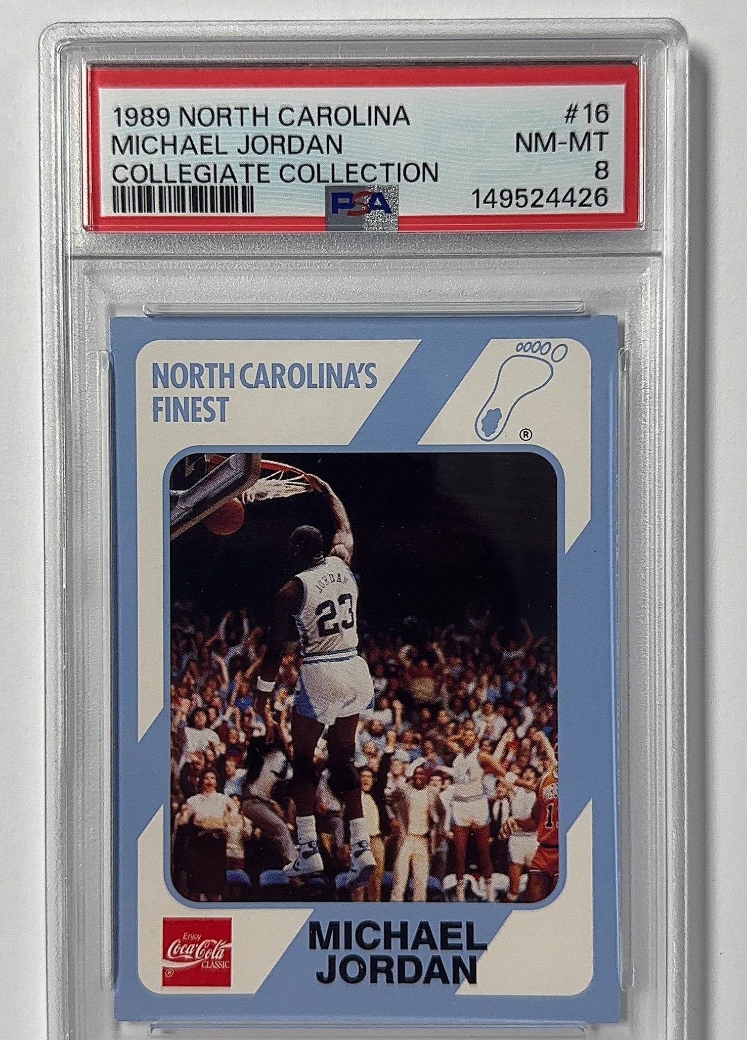 Michael Jordan - PSA 8 North Carolina Collegiate Collection — front