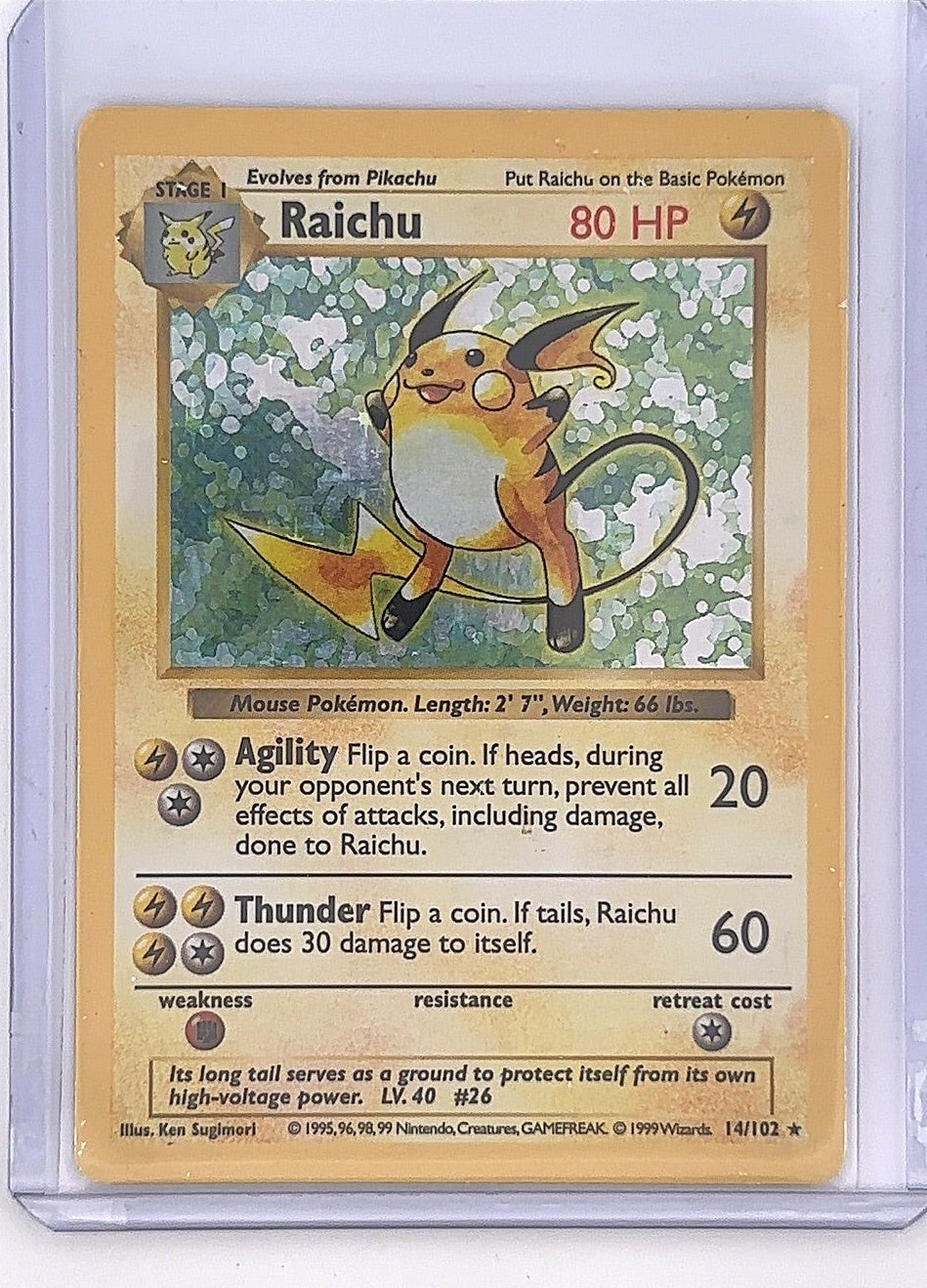 Raichu #014/102 — front
