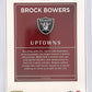 2024 Panini Donruss Optic Uptowns Brock Bowers #8 — back
