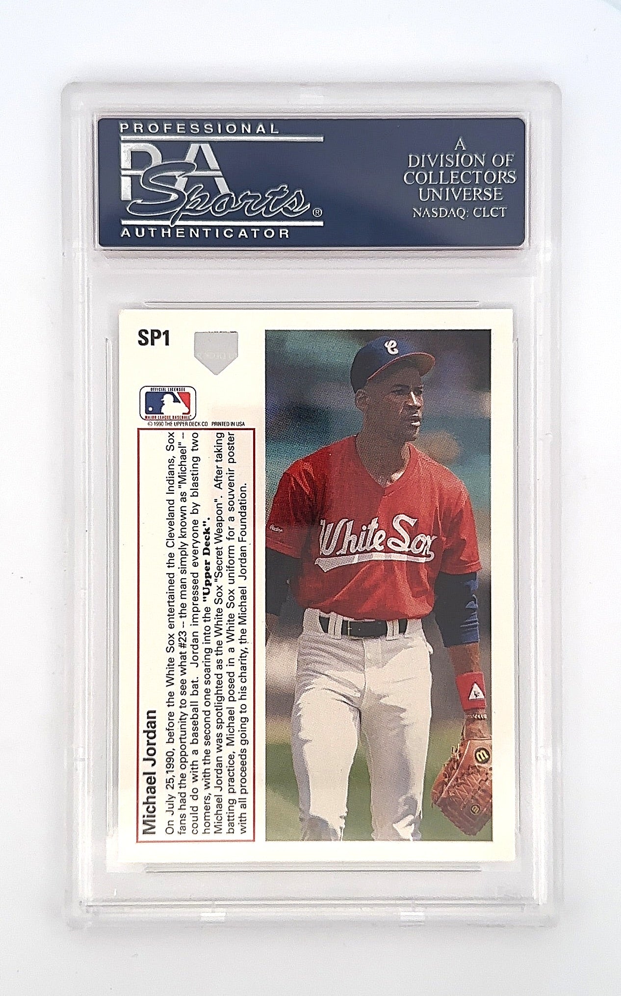 1991 Upper Deck Michael Jordan #SP1 PSA 8 — back