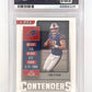 Josh Allen 2018 Panini Contender Rookie Ticket Swatch PSA MINT 9 — back
