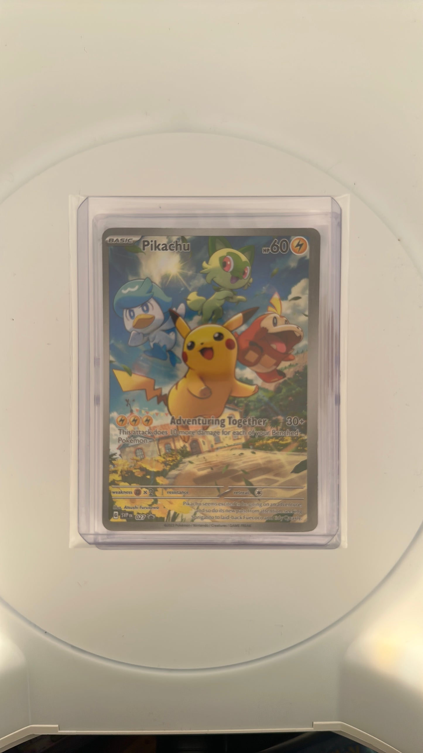 Pikachu - 027 SV: Scarlet & Violet Promo Cards #027 — front
