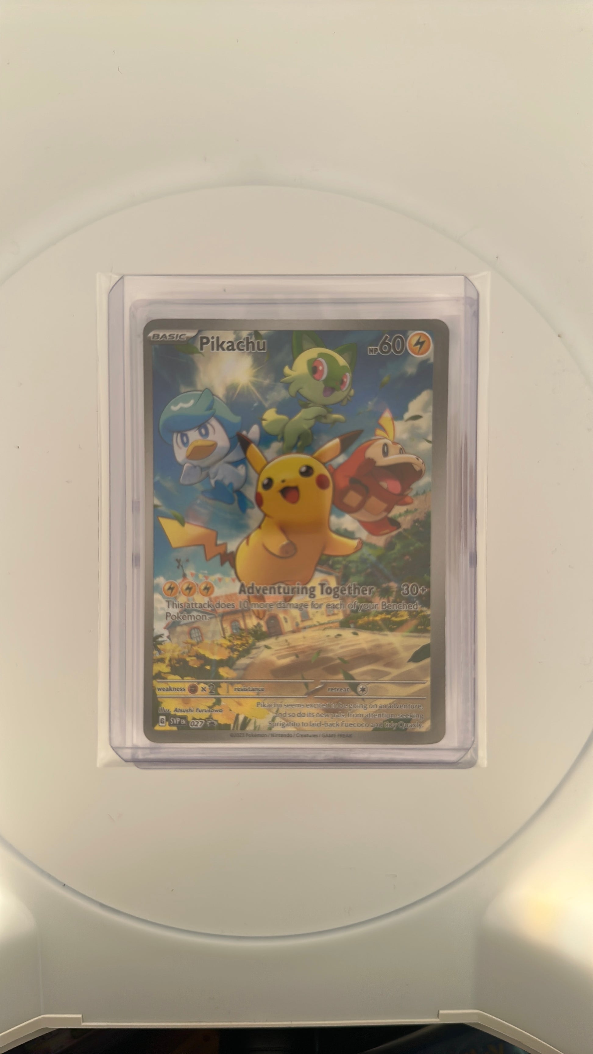 Pikachu - 027 SV: Scarlet & Violet Promo Cards #027 — front