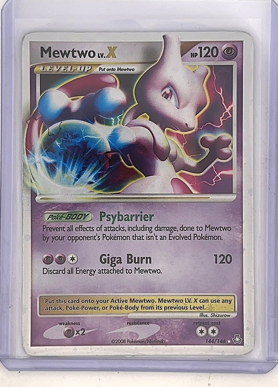 Mewtwo LV.X #144/146 — front