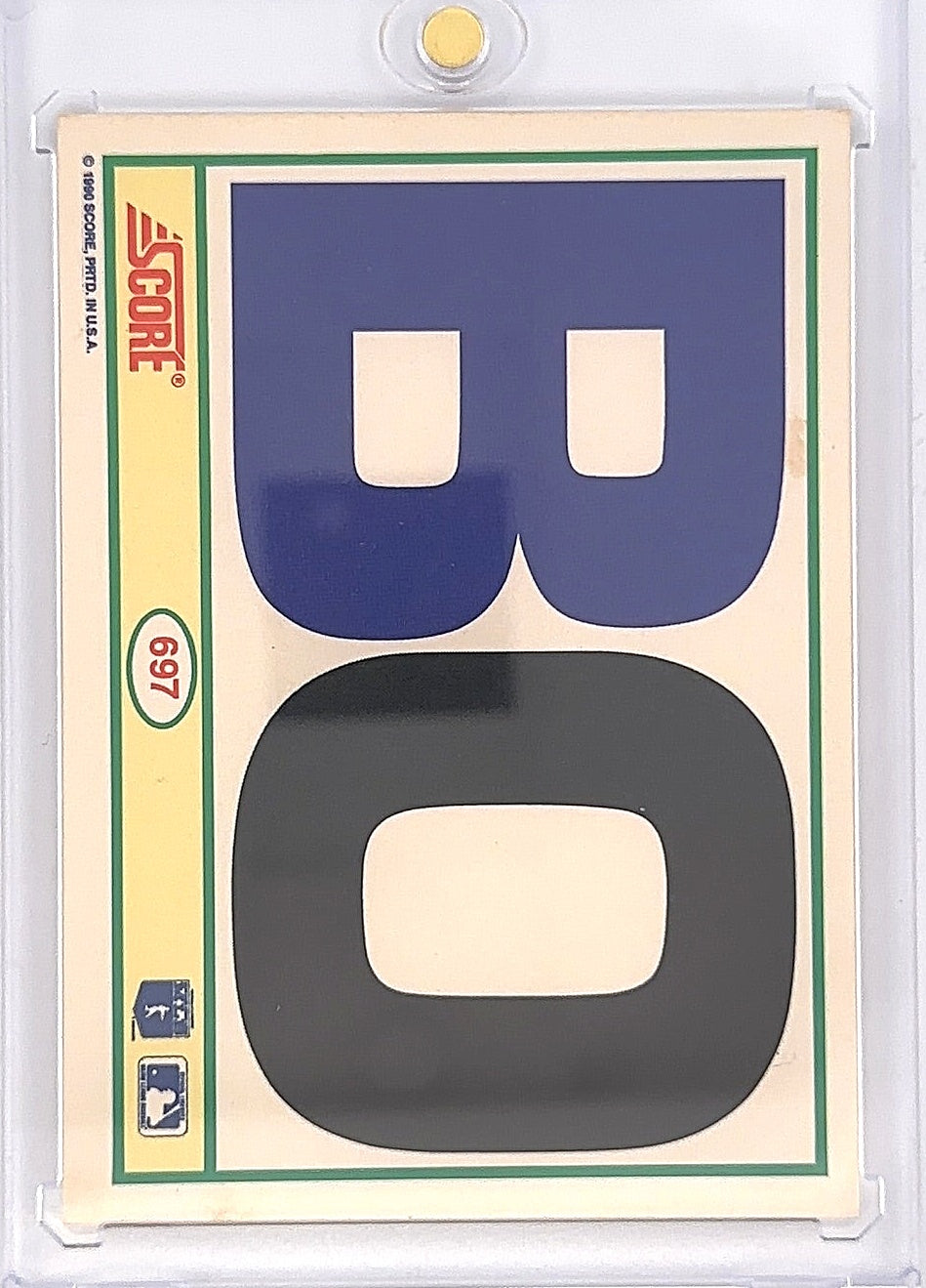 1990 Score Bo Jackson #697 — back