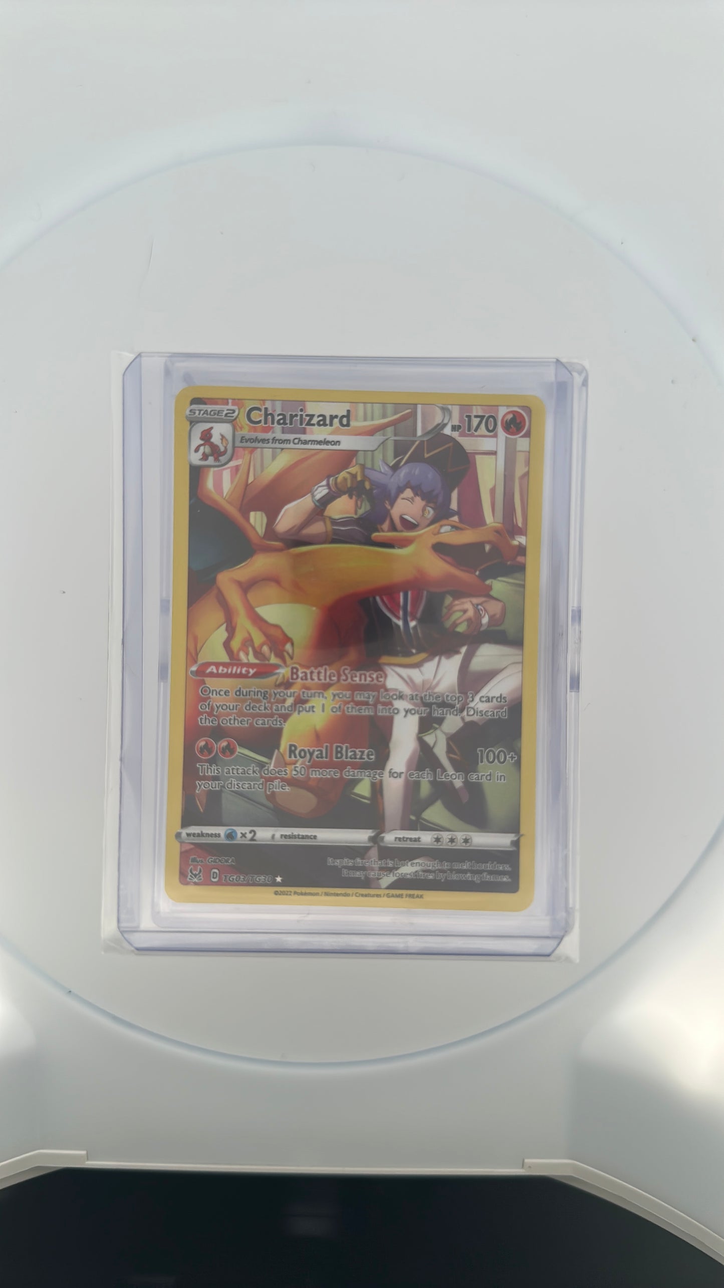 Charizard SWSH11: Lost Origin Trainer Gallery #TG03/TG30 — front