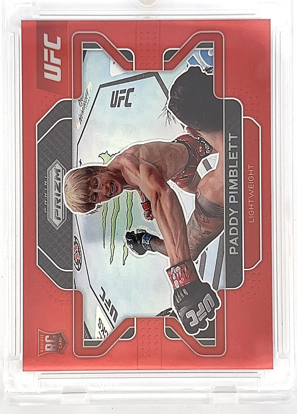 Paddy Pimblett Red Prizm Rookie RC /299 — front