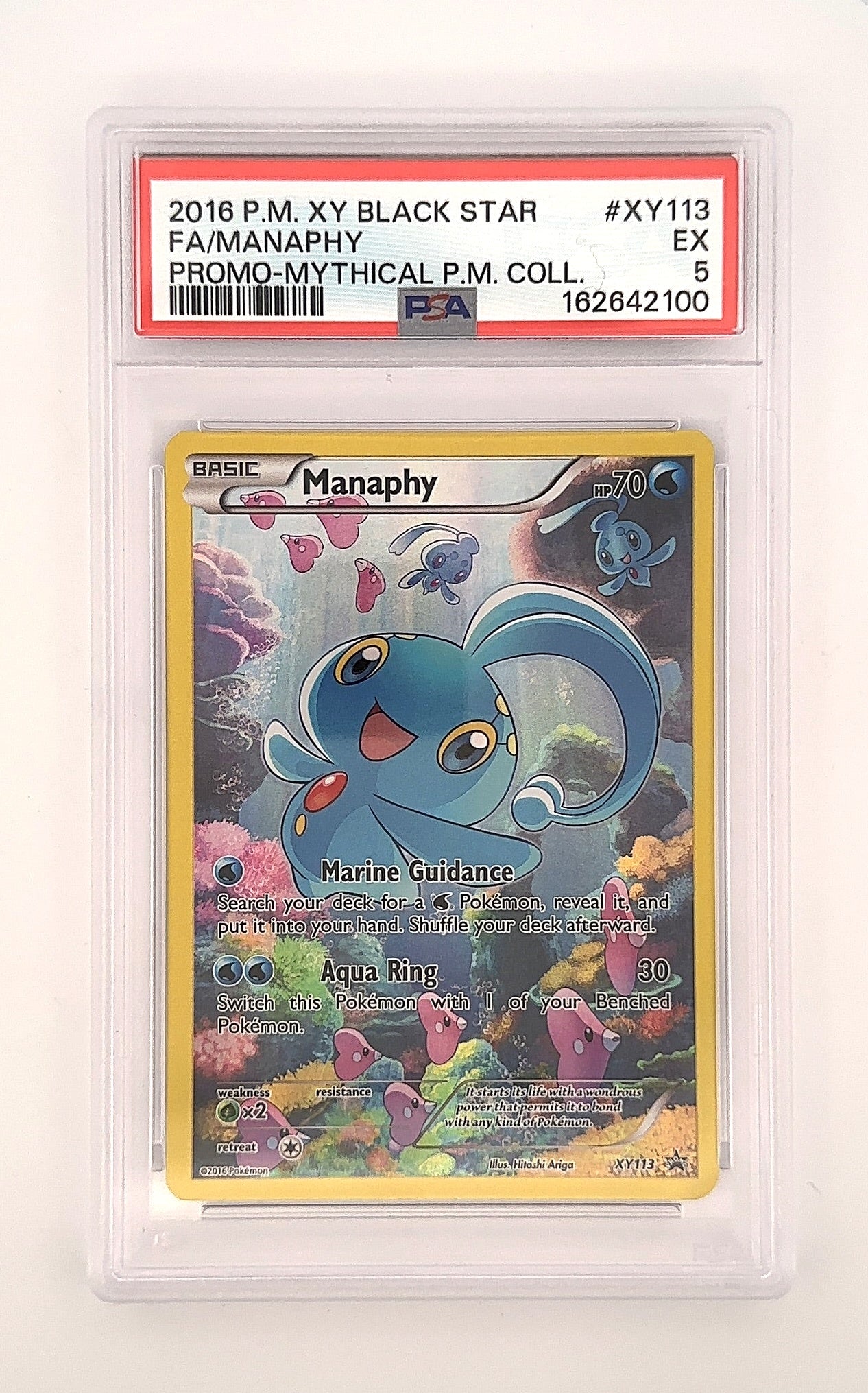 Manaphy #XY113 PSA EX 5 — front