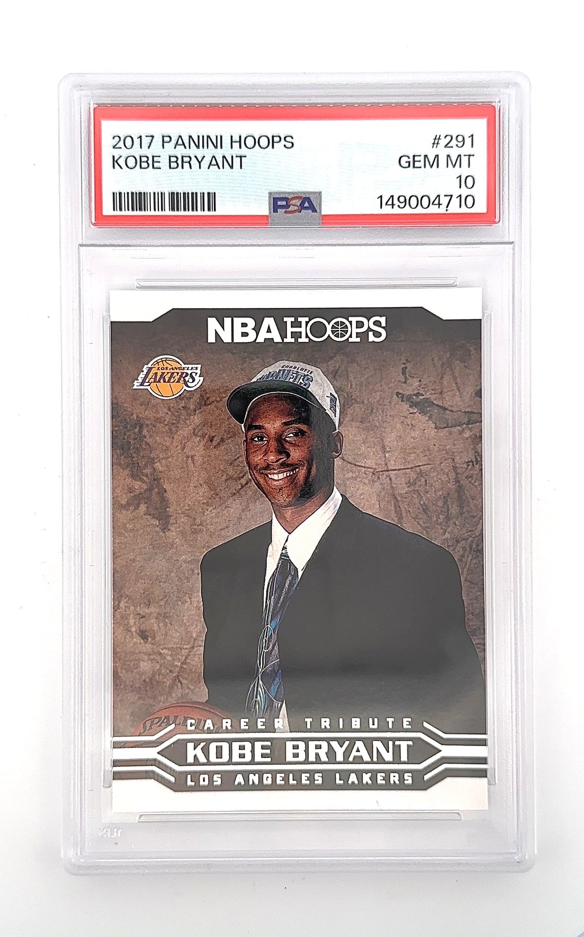 2017 Panini Hoops Kobe Bryant #291 PSA 10 — front