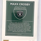 2024 Panini Donruss Optic Downtown Maxx Crosby #23 — back
