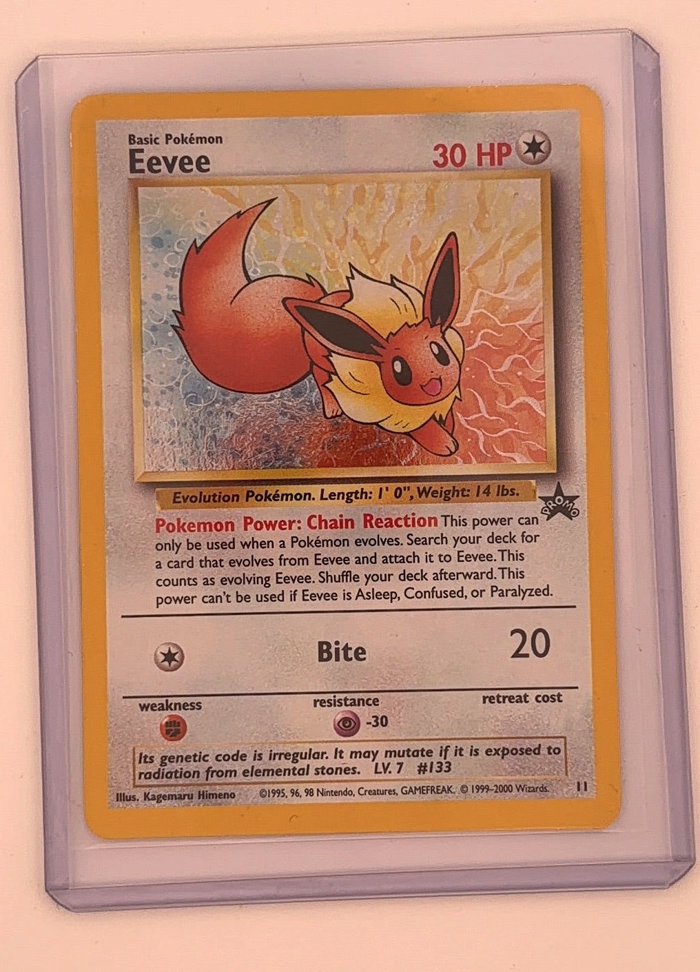 Eevee Black Star Promo 11 — front