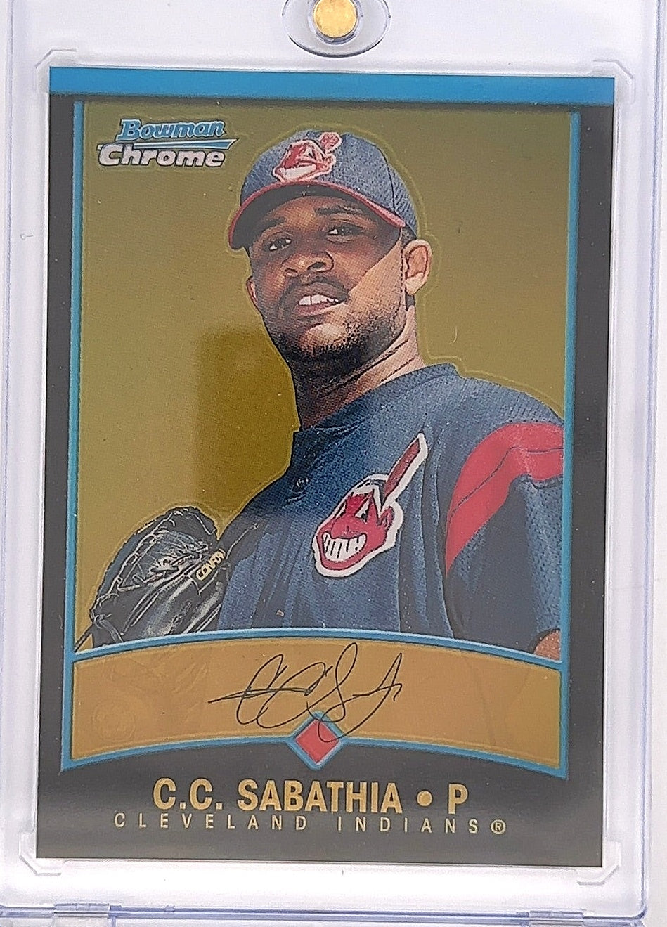 2001 Bowman CC Sabathia [Gold] #287 — front