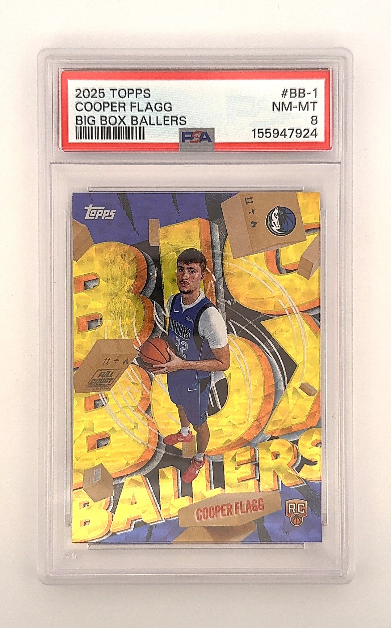 2025 Topps Big Box Baller Cooper Flagg #BB-1 PSA 8 — front