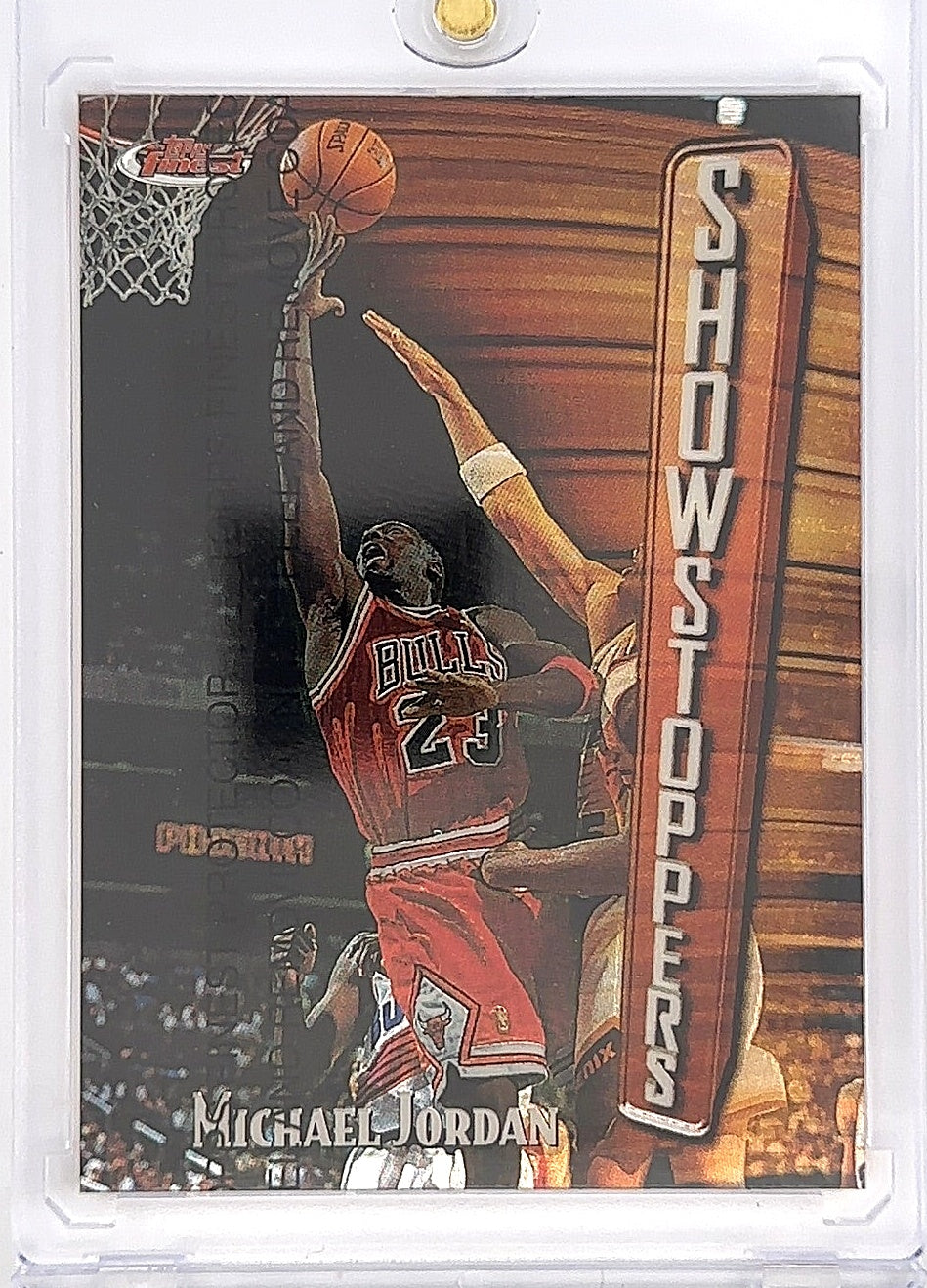 1998 Topps Finest Showstoppers Michael Jordan [w Protective Film] #271 — front