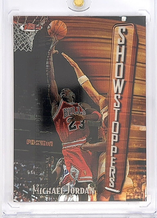 1998 Topps Finest Showstoppers Michael Jordan [w Protective Film] #271 — front
