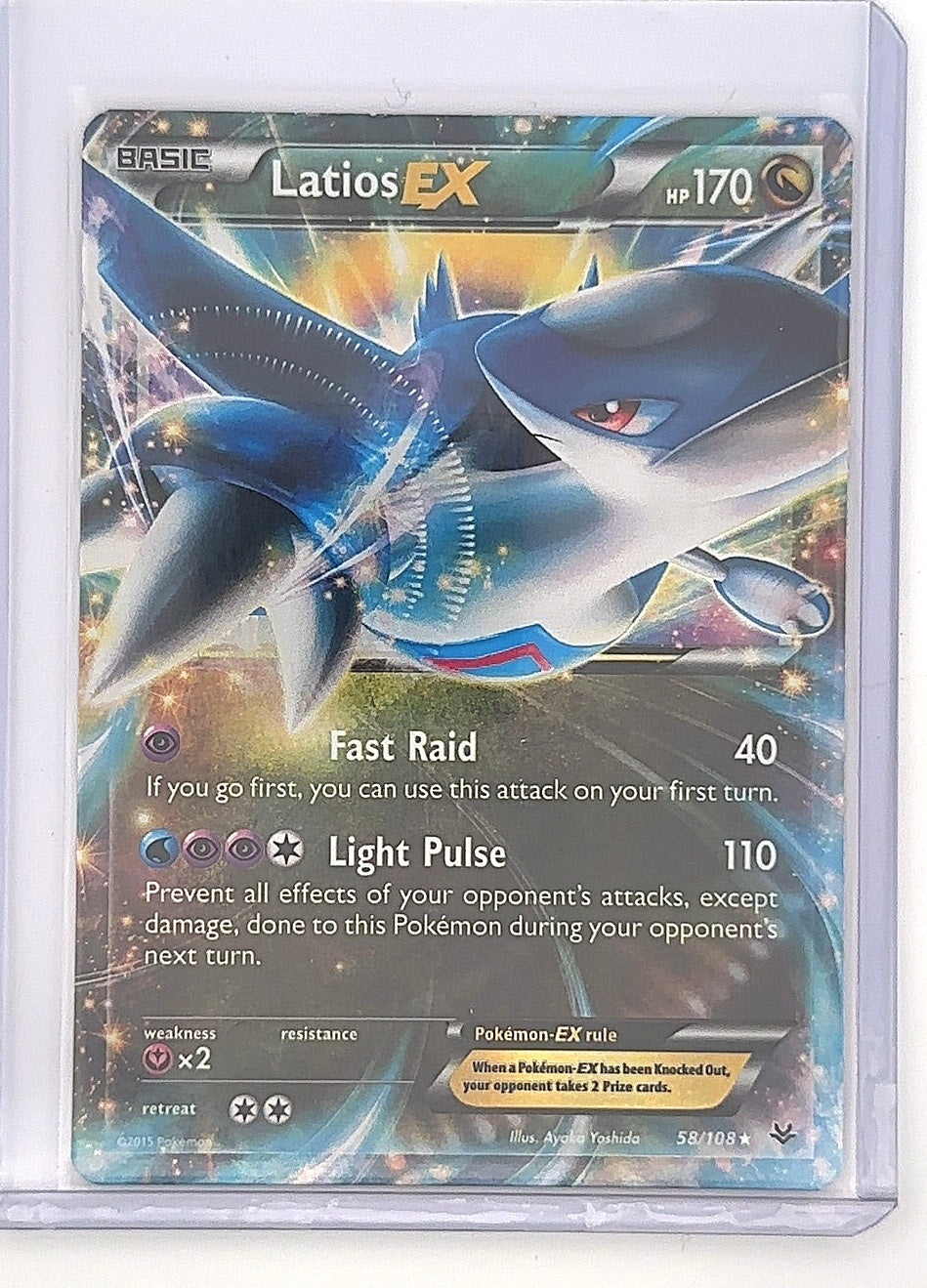 Latios EX #58/108 — front