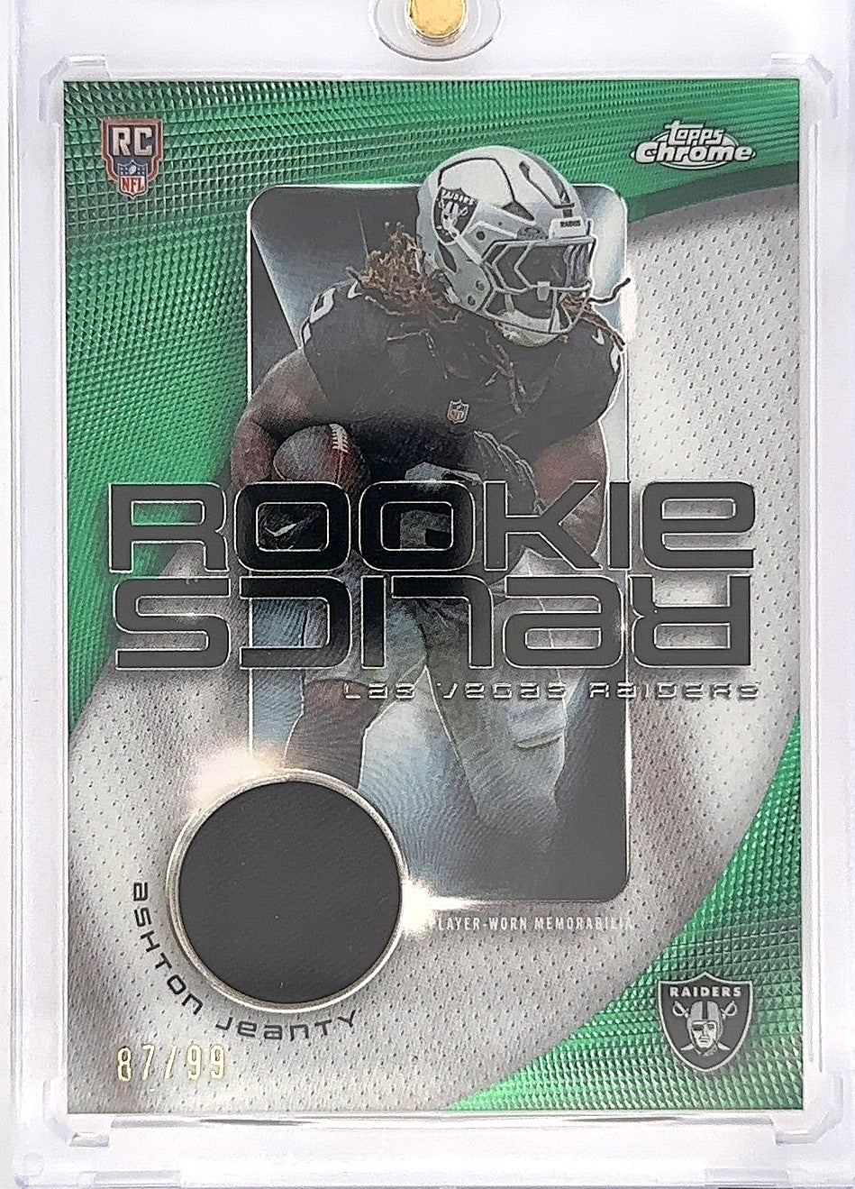 Ashton Jeanty Rookie Relics 2025 87/99 — front