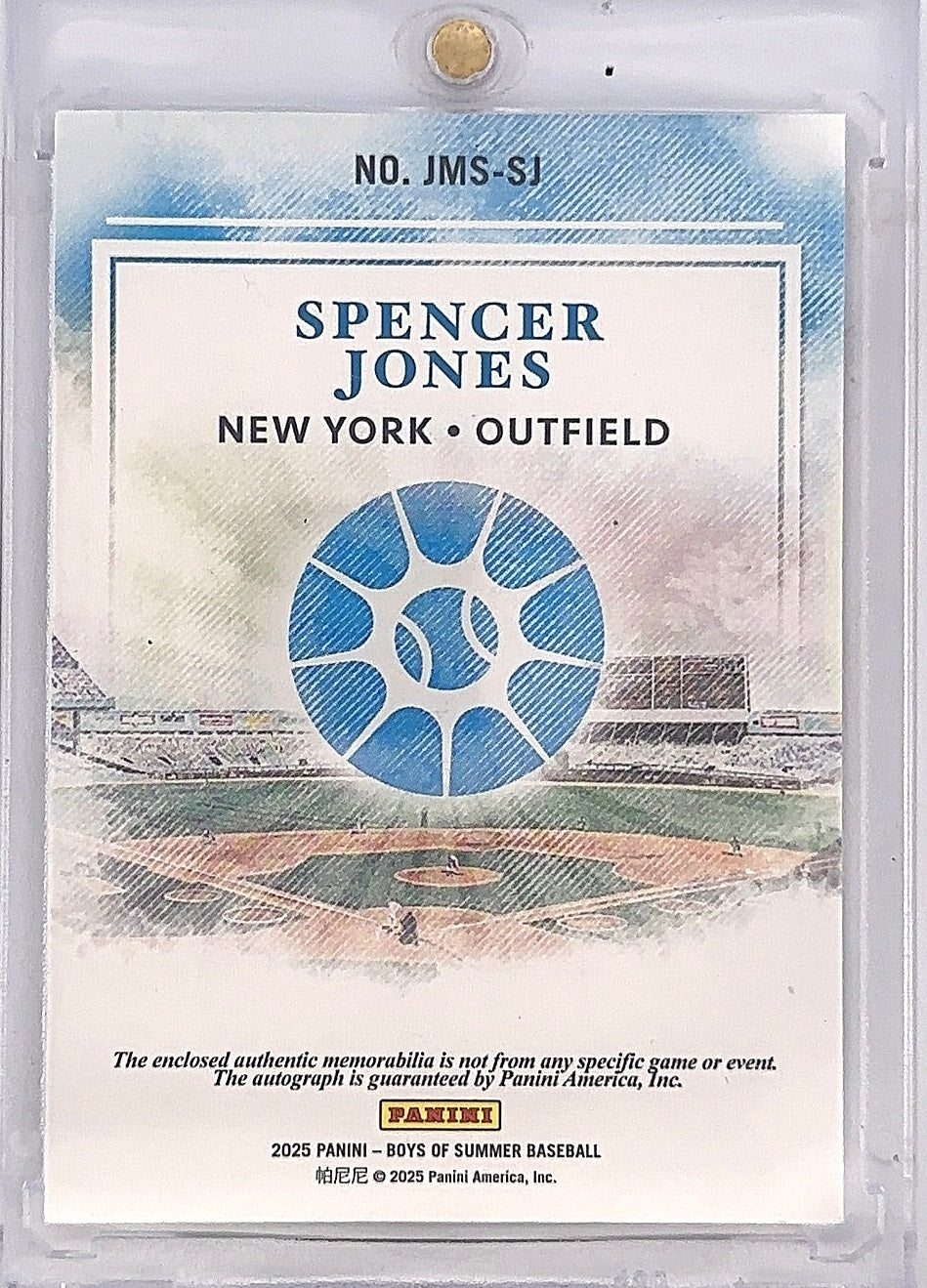 Spencer Jones Boys of Summer 3/5 — back