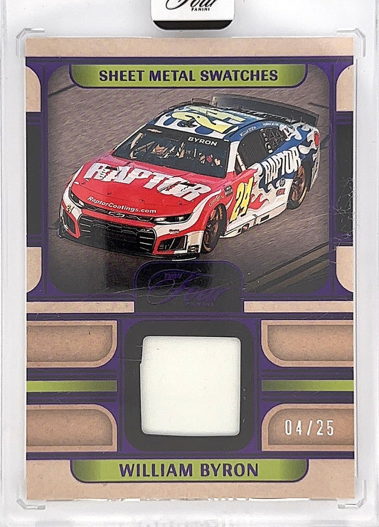 2026 William Byron Panini Turn Four Racing Patch Auto /25 #SM-WBY — front