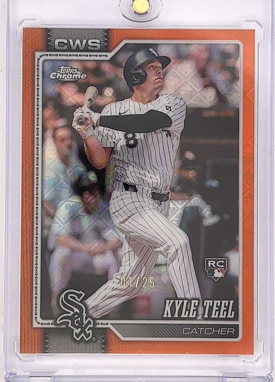 2026 Topps Chrome Kyle Teel [Orange  logo Refractor] #63 — front