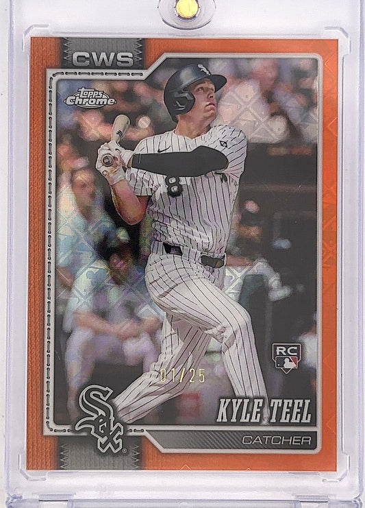 2026 Topps Chrome Kyle Teel [Orange  logo Refractor] #63 — front