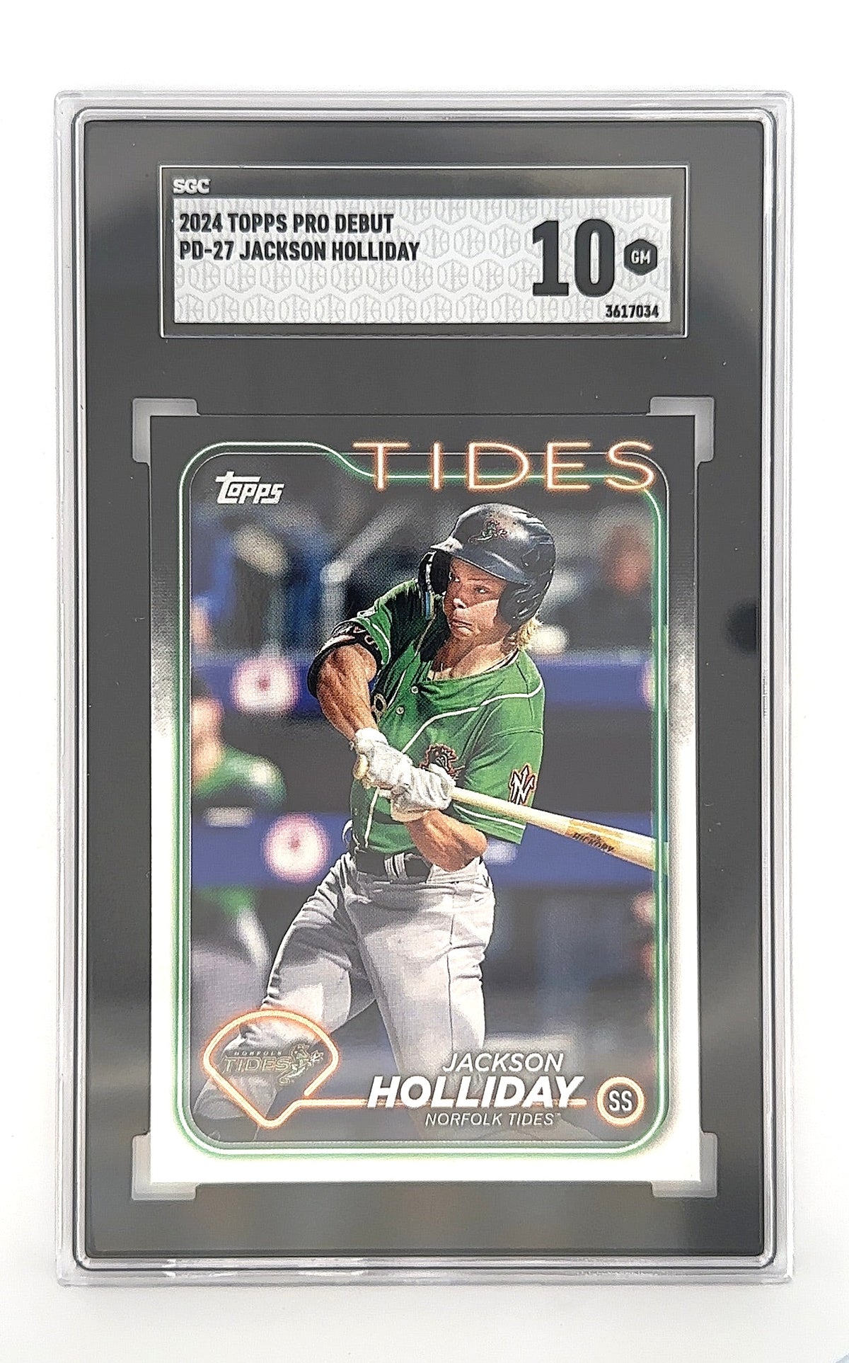 2024 Topps Pro Debut Jackson Holliday #PD-27 SGC Gem Mint 10 — front