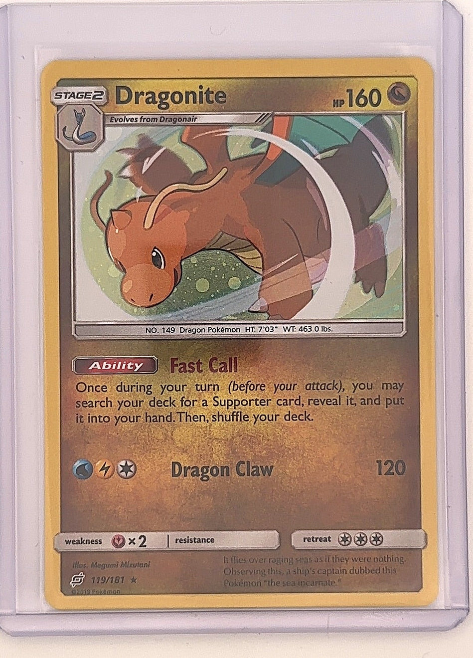 Dragonite #119/181 — front