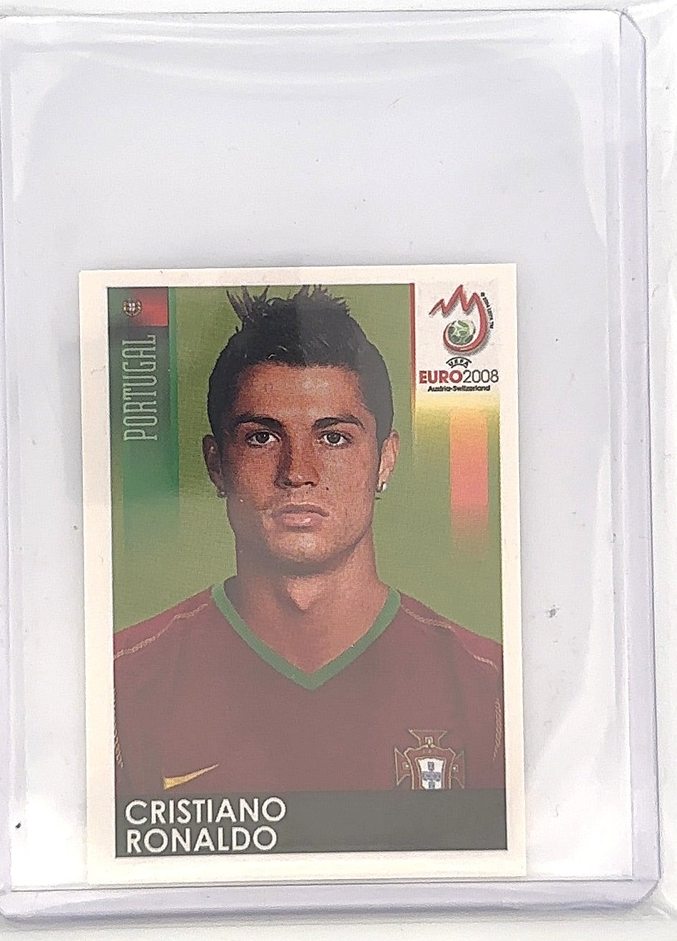 Cristiano Ronaldo Euro 2008 120 UEFA Panini Sticker — front